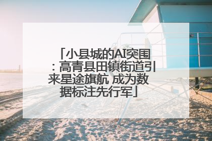 小县城的AI突围：高青县田镇街道引来星途旗航 成为数据标注先行军